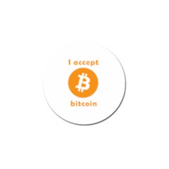 I Accept Bitcoin Golf Ball Marker (4 Pack) by Valentinaart