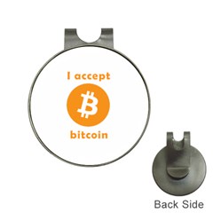 I Accept Bitcoin Hat Clips With Golf Markers by Valentinaart