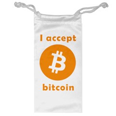 I Accept Bitcoin Jewelry Bag by Valentinaart