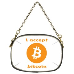 I Accept Bitcoin Chain Purses (one Side)  by Valentinaart