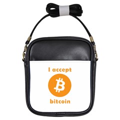 I Accept Bitcoin Girls Sling Bags