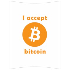 I Accept Bitcoin Back Support Cushion by Valentinaart