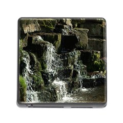 Water Waterfall Nature Splash Flow Memory Card Reader (square) by BangZart