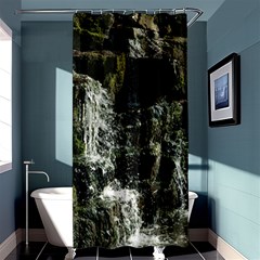 Water Waterfall Nature Splash Flow Shower Curtain 36  X 72  (stall)  by BangZart