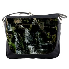 Water Waterfall Nature Splash Flow Messenger Bags by BangZart