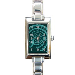 Fractals Form Pattern Abstract Rectangle Italian Charm Watch by BangZart