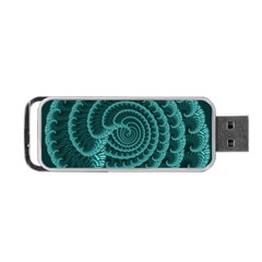 Fractals Form Pattern Abstract Portable Usb Flash (two Sides) by BangZart