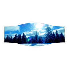 Ski Holidays Landscape Blue Stretchable Headband by BangZart