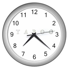 Taboo Wall Clocks (Silver) 