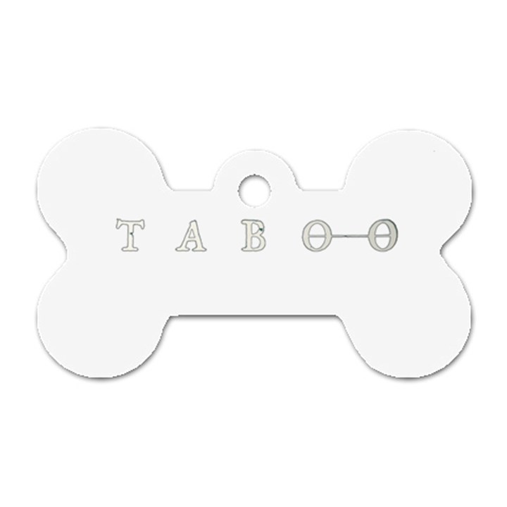 Taboo Dog Tag Bone (One Side)