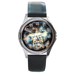 Universe Vampire Star Outer Space Round Metal Watch by BangZart