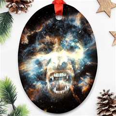 Universe Vampire Star Outer Space Ornament (oval) by BangZart