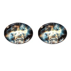 Universe Vampire Star Outer Space Cufflinks (oval) by BangZart