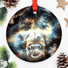 Universe Vampire Star Outer Space Round Ornament (two Sides) by BangZart