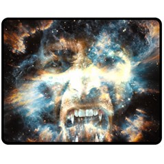 Universe Vampire Star Outer Space Fleece Blanket (medium)  by BangZart