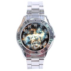 Universe Vampire Star Outer Space Stainless Steel Analogue Watch by BangZart