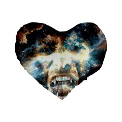 Universe Vampire Star Outer Space Standard 16  Premium Heart Shape Cushions by BangZart