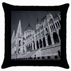 Architecture Parliament Landmark Throw Pillow Case (black) by BangZart