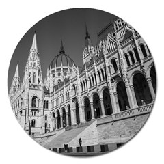 Architecture Parliament Landmark Magnet 5  (round) by BangZart