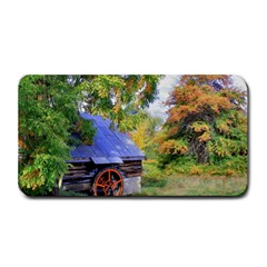 Landscape Blue Shed Scenery Wood Medium Bar Mats by BangZart