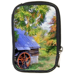 Landscape Blue Shed Scenery Wood Compact Camera Cases by BangZart