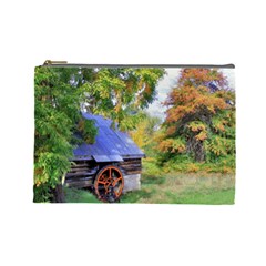 Landscape Blue Shed Scenery Wood Cosmetic Bag (large)  by BangZart