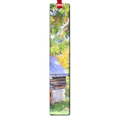 Landscape Blue Shed Scenery Wood Large Book Marks by BangZart