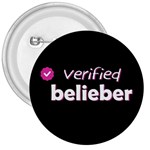 Verified Belieber 3  Buttons Front