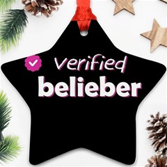 Verified Belieber Ornament (star) by Valentinaart