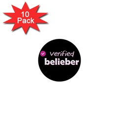 Verified Belieber 1  Mini Buttons (10 Pack)  by Valentinaart