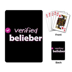 Verified Belieber Playing Card by Valentinaart