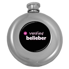 Verified Belieber Round Hip Flask (5 Oz) by Valentinaart