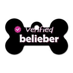 Verified Belieber Dog Tag Bone (one Side) by Valentinaart