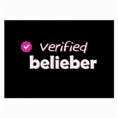 Verified Belieber Large Glasses Cloth (2-side) by Valentinaart