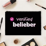 Verified Belieber Cosmetic Bag (Large)  Front