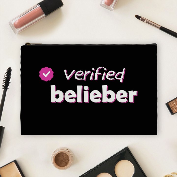 Verified Belieber Cosmetic Bag (Large) 