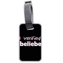 Verified Belieber Luggage Tags (two Sides) by Valentinaart