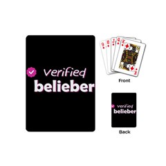 Verified Belieber Playing Cards (mini)  by Valentinaart