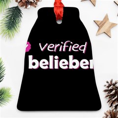 Verified Belieber Bell Ornament (two Sides) by Valentinaart