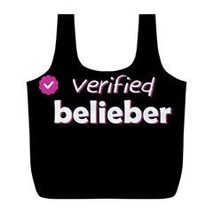 Verified Belieber Full Print Recycle Bags (l)  by Valentinaart