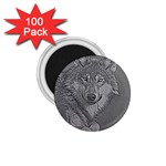 Wolf Forest Animals 1.75  Magnets (100 pack)  Front