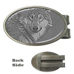 Wolf Forest Animals Money Clips (Oval)  Front