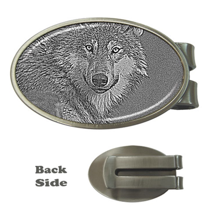 Wolf Forest Animals Money Clips (Oval) 