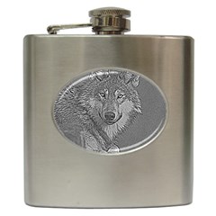 Wolf Forest Animals Hip Flask (6 Oz) by BangZart