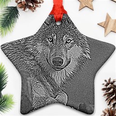 Wolf Forest Animals Star Ornament (two Sides) by BangZart