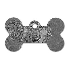 Wolf Forest Animals Dog Tag Bone (one Side) by BangZart