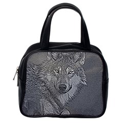 Wolf Forest Animals Classic Handbags (one Side) by BangZart