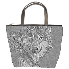 Wolf Forest Animals Bucket Bags by BangZart