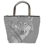 Wolf Forest Animals Bucket Bags Front