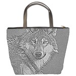 Wolf Forest Animals Bucket Bags Back